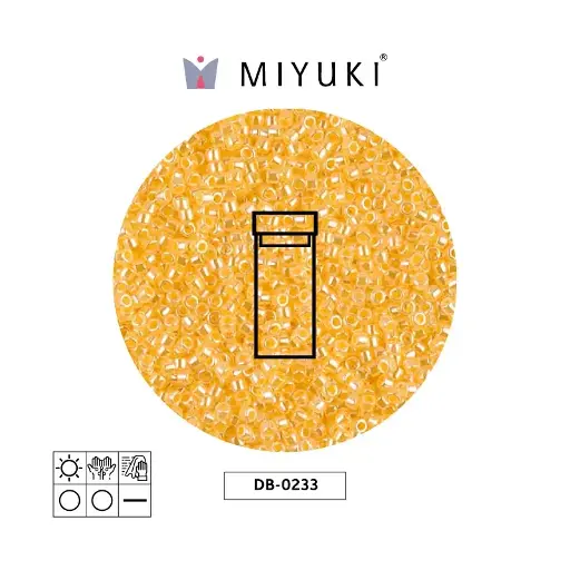 [23260] Miyuki delica 11/0 DB0233 claro amarillo ceylon perlado x 3g