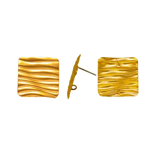 [26868] Arete cuadrado CW00009 0.5x21mm/Golfi x par