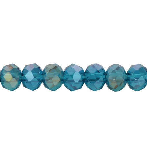 [04422] Murano rondela facetada 6mm indicolite 25AB x 100unds
