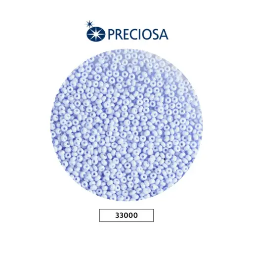 [10511] Mostacilla checa preciosa 10/0 33000 OP azul claro x 500g