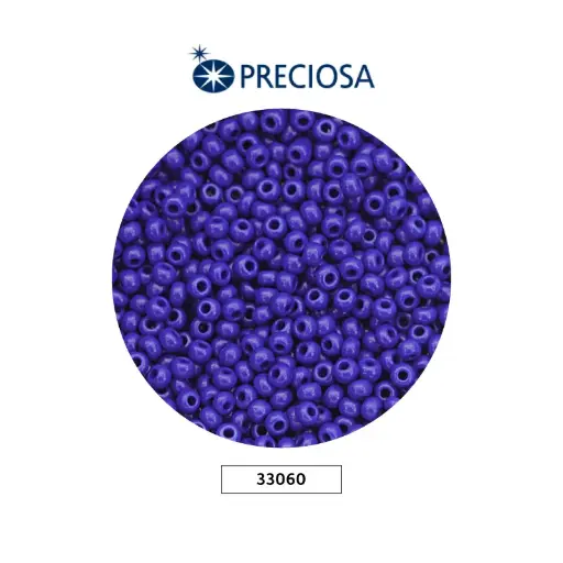[10580] Mostacilla checa preciosa 2mm 33060 OP azul rey x 500g