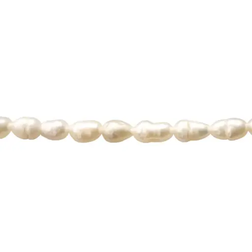 [19618] Perla biwa rice 4x5mm x 34cms (70 unds aprox)