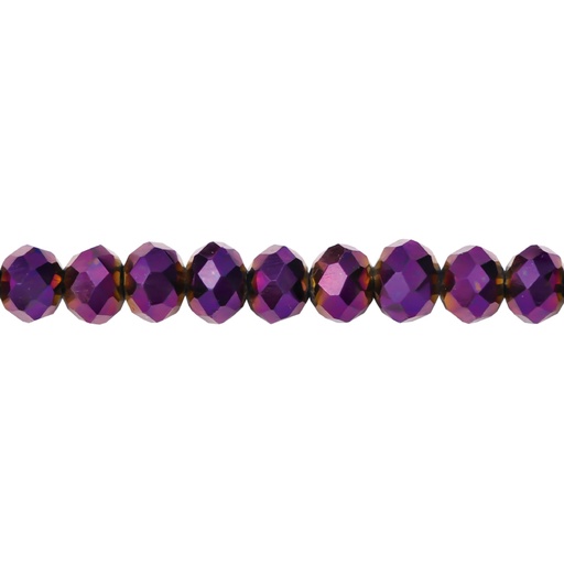 [14869] Murano rondela facetada 3mm vitrail light 135 x 125unds