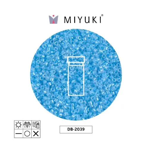 [20687] Miyuki delica 11/0 DB2039 neon ocean azul x 3g