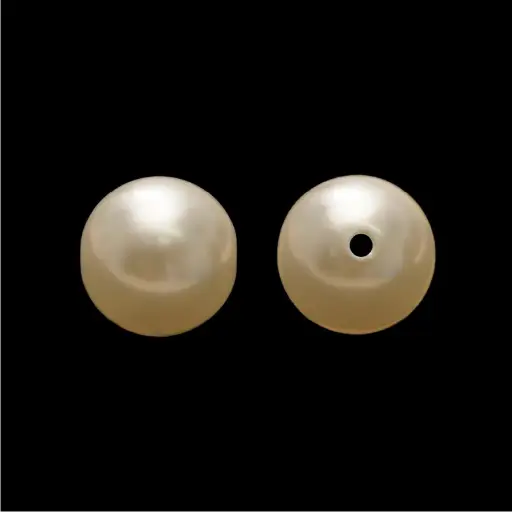 [07469] Perla sintética redonda 20mm beige x libra