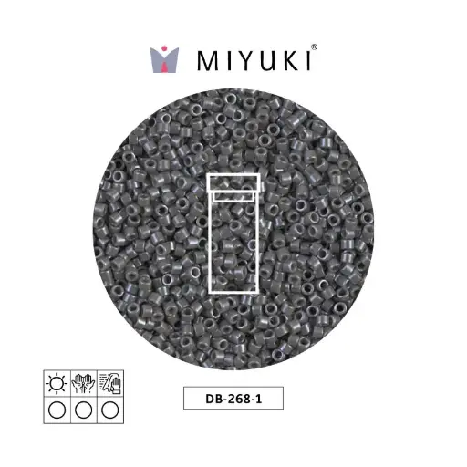 [11456] Miyuki delica 11/0 DB0268-1 opaco smoke lusterr x 3g