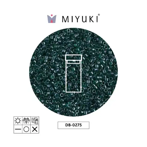 [08221] Miyuki delica 11/0 DB0275 forrado verde lusterr x 3g