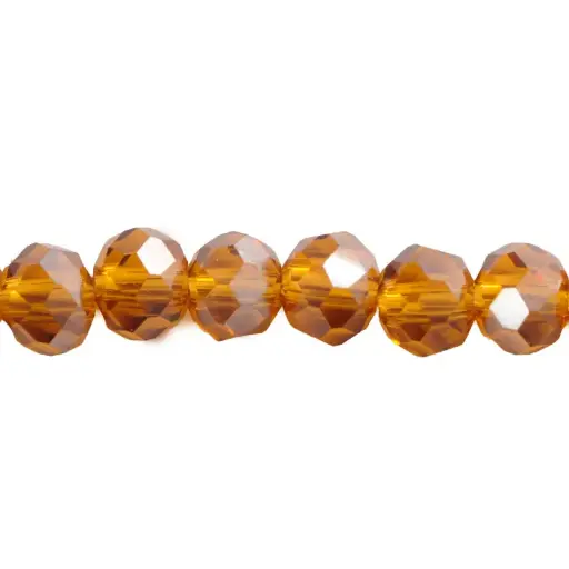 [26533] Murano rondela facetada 4mm crystal copper ab 316 x 104 und