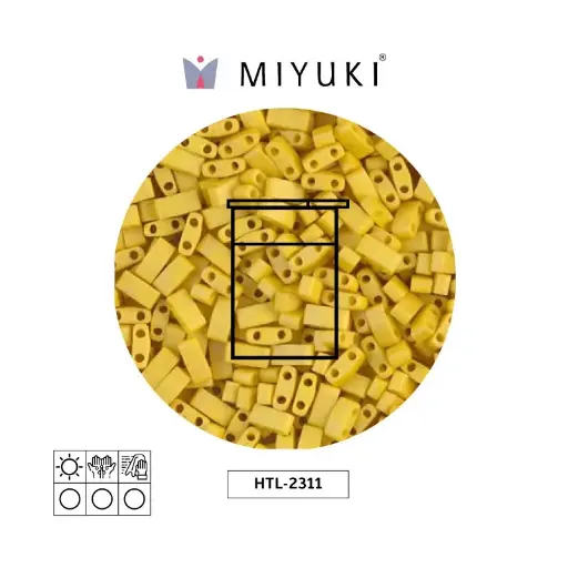 [31299] Miyuki half tila 5x2.3x1.9mm HTL2311 mate opaco canary x 10G