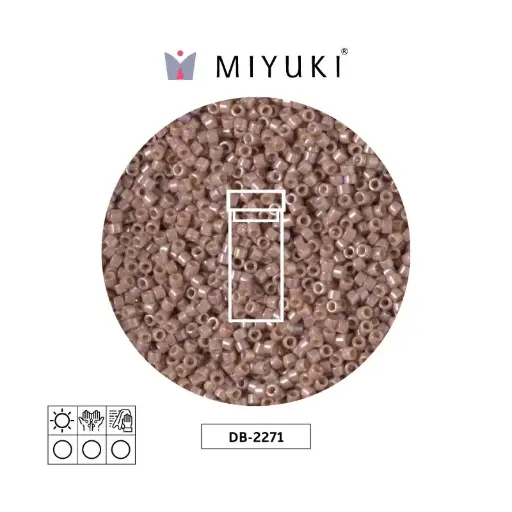 [20136] Miyuki delica 11/0 DB2271 opaco glazed beige AB x 3g