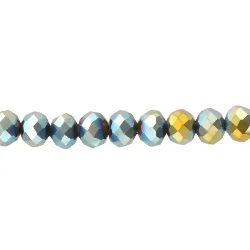 [07385] Murano rondela facetada 6mm sphinx 131 x 80unds