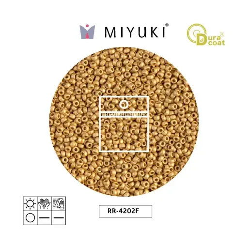 [24069] Mostacilla Miyuki rocalla 15/0 RR4202F galvanizado x25grs