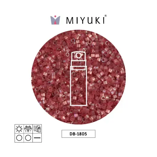 [06061] Miyuki delica 11/0 DB1805 oscuro rojo satinado x 10g