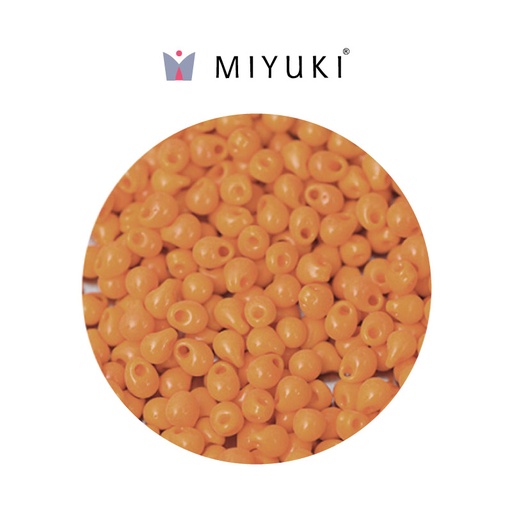 Miyuki drop beads 3.4mm DP0405 opaqu tangerine x 500g