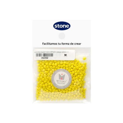 [16392] Miyuki drop beads 3.4mm DP0404 opaco amarillo x 25g