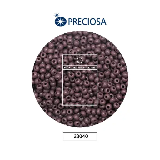 [17091] Mostacilla checa preciosa 2mm 23040 OP amatista x 50g