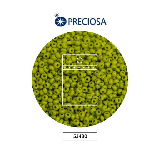 [18790] Mostacilla checa preciosa 2mm 53430 OP olivine x 50g