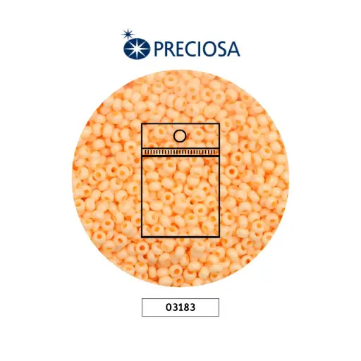 [20528] Mostacilla checa preciosa 10/0 03183 OP curuba pastel x 50g