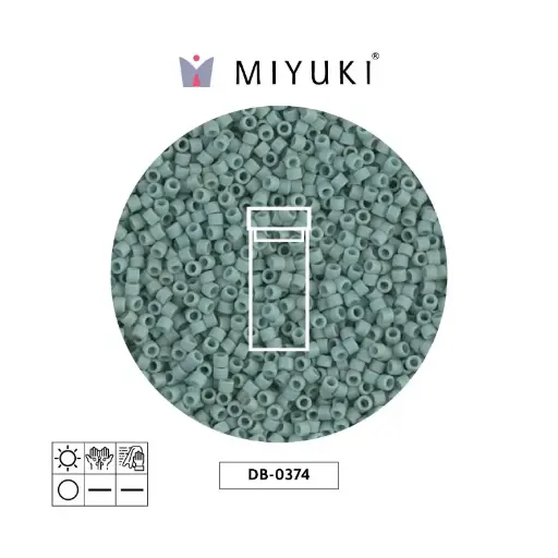 [16446] Miyuki delica 11/0 DB0374 mat metalizado seafoam x 3g