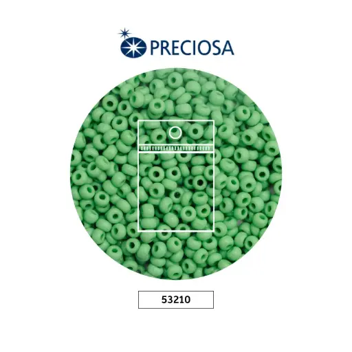 [25707] Mostacilla checa preciosa 8/0 3mm 53210 light green x 50 gr