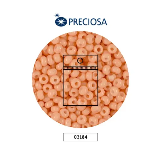 [28515] Mostacilla checa preciosa 2mm 03184 curuba fuerte x 50g
