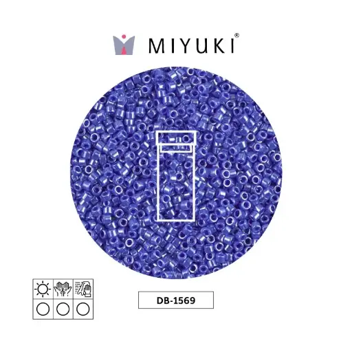 [10934] Miyuki delica 11/0 DB1569 opaco azul lusterr x 3g