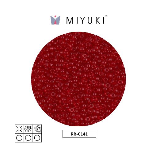 [24619] Mostacilla Miyuki rocalla 11/0 RR0141 transparente ruby x 250g