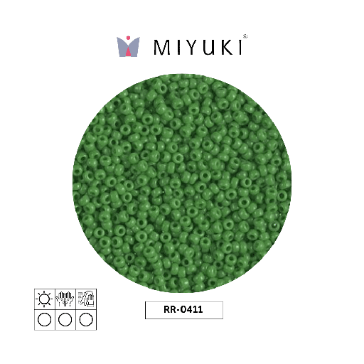 [27290] Mostacilla Miyuki rocalla 11/0 RR0411 opaco verde x 250g
