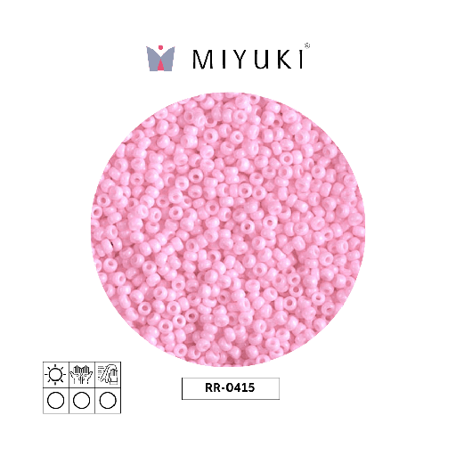 [24628] Mostacilla Miyuki rocalla 11/0 RR0415 opaco cotton candy rosado x 250g