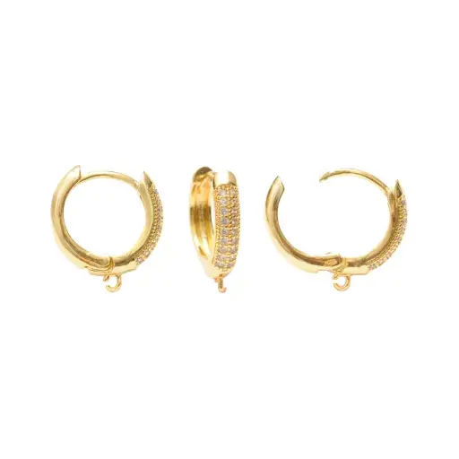 [03457] Candonga cristales 12mm/Golfi W04059BA15 x par