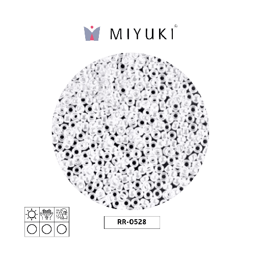 [10979] Mostacilla Miyuki rocalla 11/0 RR0528 blanco perla Ceylon perlado x 250g