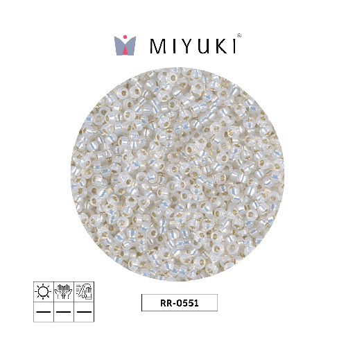 [24618] Mostacilla Miyuki rocalla 11/0 RR0551 gilt forrado opal x 250g