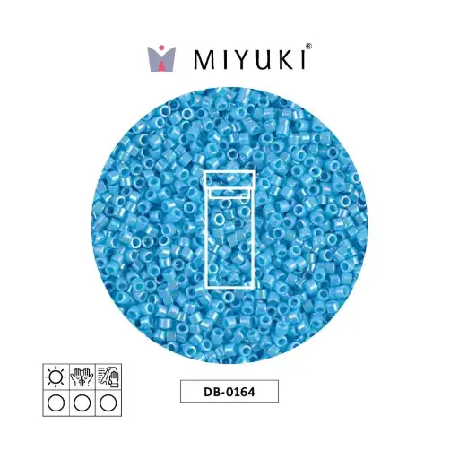 [10929] Miyuki delica 11/0 DB0164 opaco azul turquesa azul AB x 3g