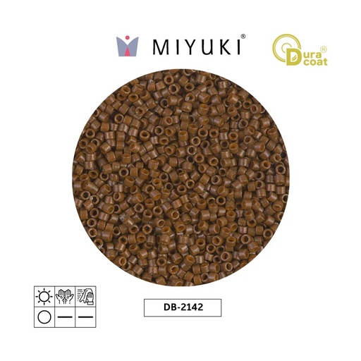 [28430] Miyuki delica 11/0 DB2142 Duracoat opaco cognac x 50g