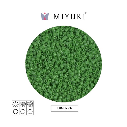 [16118] Miyuki delica 11/0 DB0724 opaco verde x 50g