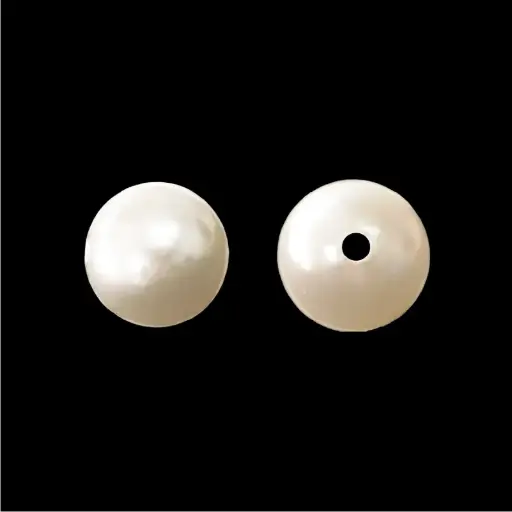 [03097] Perla sintética redonda 16mm beige x libra