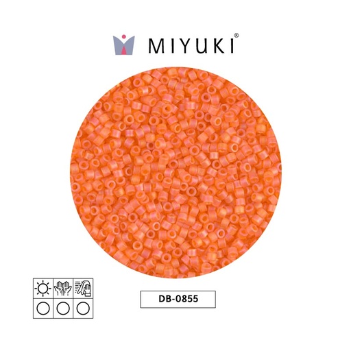 [16140] Miyuki delica 11/0 DB0855 mate naranja AB x 50gr