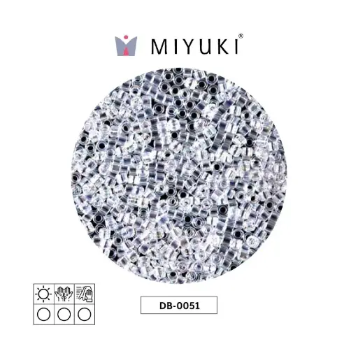 [28457] Miyuki delica 11/0 DB0051 cristal AB x 50g