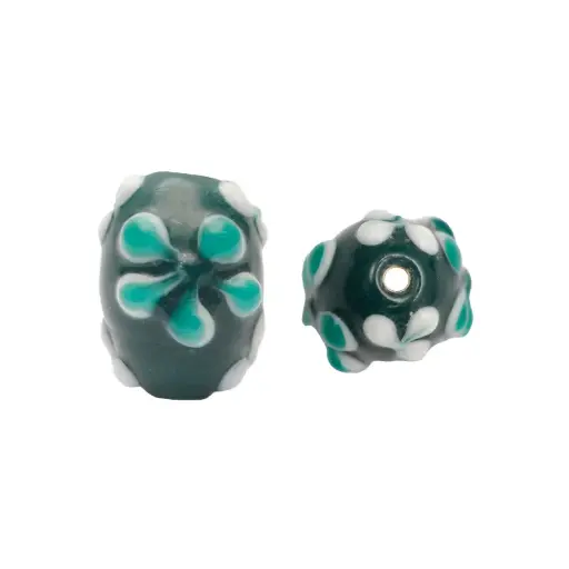 [05477] Vidrio hindu rice 12x18mm verde GG-25 GVE-4 x und