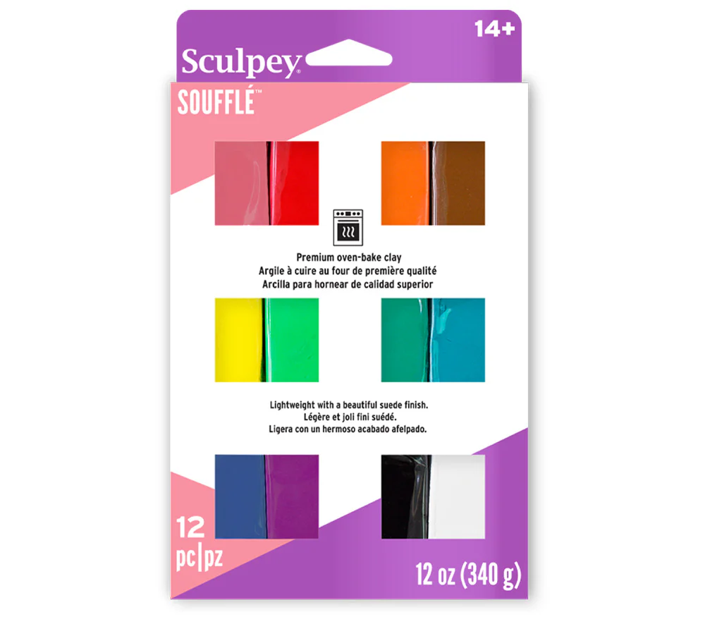 Sculpey Soufflé, arcilla polimérica mate y liviana