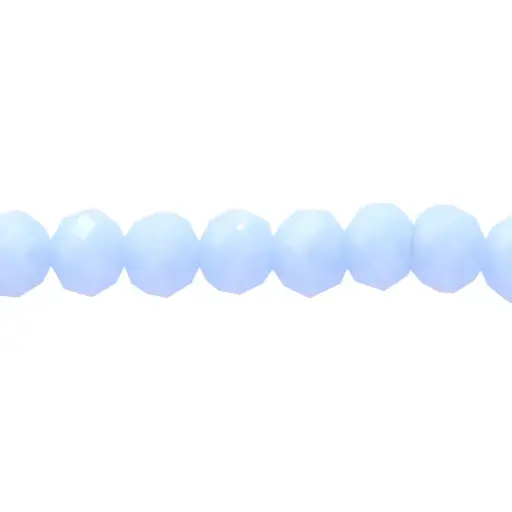 [02104] Murano rondela facetada 3mm azul turquesa 54 x 110unds