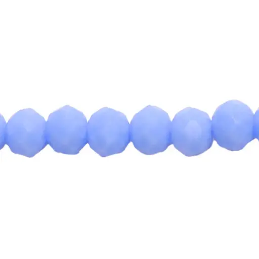 [02104] Murano rondela facetada 3mm azul turquesa 54 x 110unds
