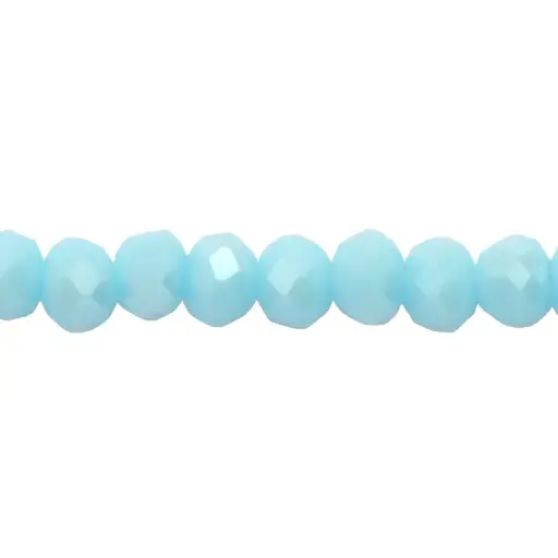 [14633] Murano rondela facetada 2mm azul turquesa 54AB x 140unds