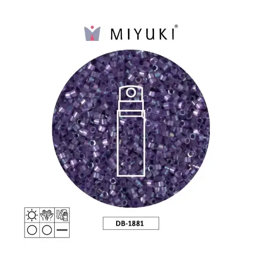 [07484] Miyuki delica 11/0 DB1881 color forrado oscuro orchid AB x 10g