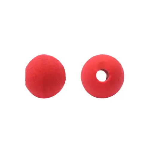 [11718] Bola neopreno lisa 6mm roja x 12unds
