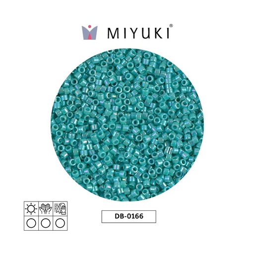 [15939] Miyuki delica 11/0 DB0166 opaco azul turquesa AB x 50g