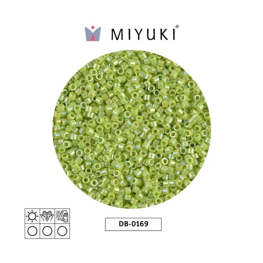 [26842] Miyuki delica 11/0 DB0169 opaco verde chartreuse AB x 50gr