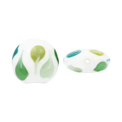 [02040] Vidrio hindu 3367 GRB verde 2 x und