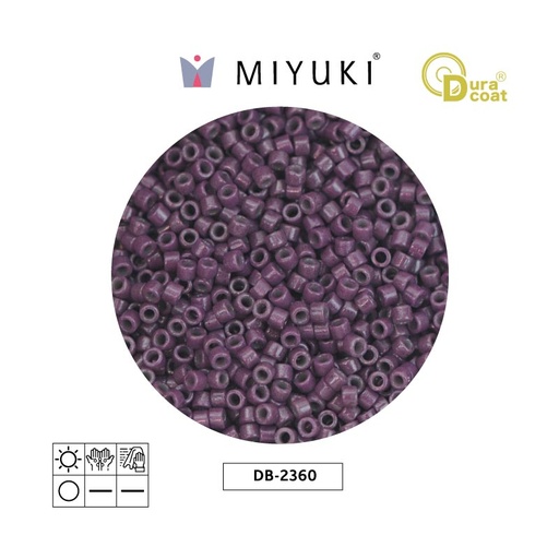[22085] Miyuki delica 11/0 DB2360 durac opaco oscuro morado x 50g