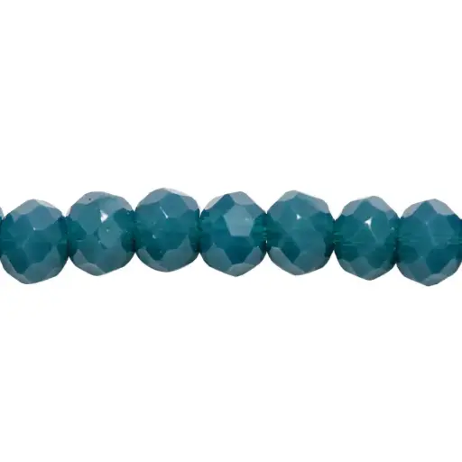 [19600] Murano rondela facetada 2mm azul petroleo x 140und